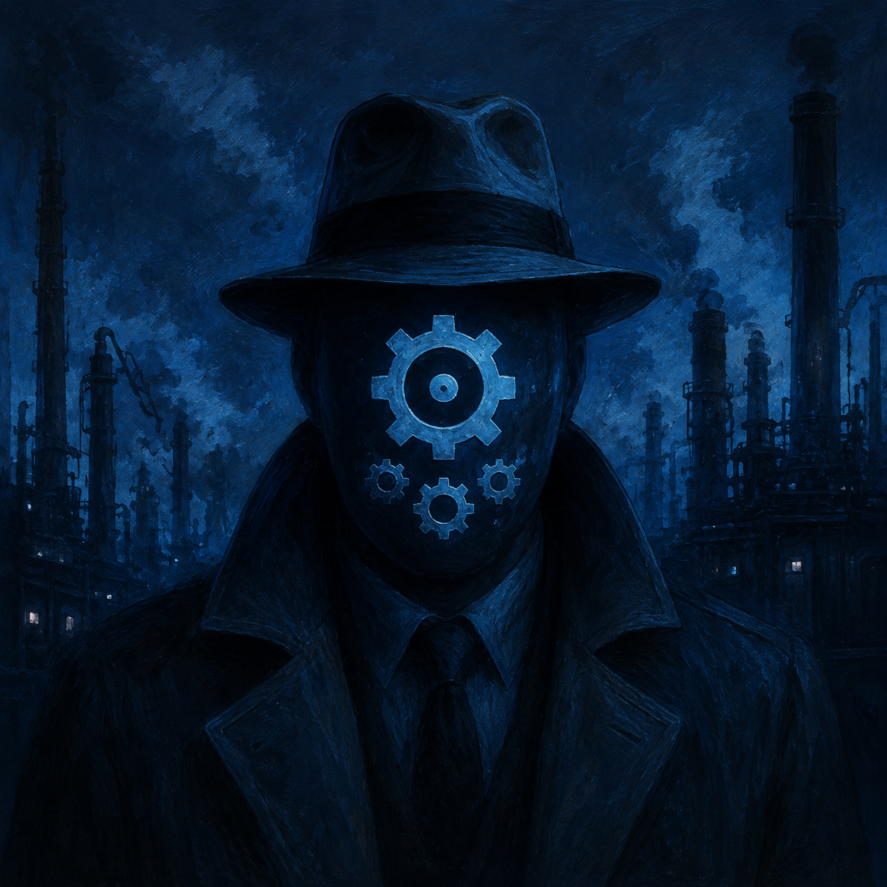 Dream Agent AI surrealist artwork — Industrial Myths